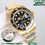 Clean Factory Rolex Submariner 3135 Black Face Watch 40mm